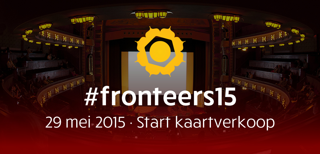 Kaartverkoop Fronteers 2015 op 29 mei 2015